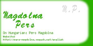 magdolna pers business card